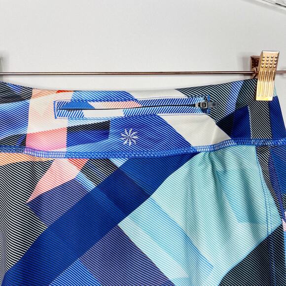 Athleta XXSmall Blue Electric Geo Sport Speed Skort Skirt Athletic Liner Active - Picture 4 of 11